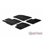 Original Gledring Passform Fußmatten Gummimatten 4 Tlg.+Fixing - Nissan Micra 2011-> 6.2017